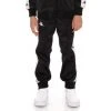 Kappa US Kids 222 Banda Deky 2 Trackpants - Black Smoke