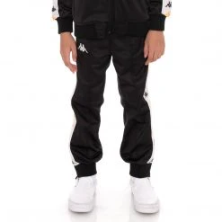 Kappa US Kids 222 Banda Deky 2 Trackpants - Black Smoke