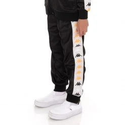 Kappa US Kids 222 Banda Deky 2 Trackpants - Black Smoke