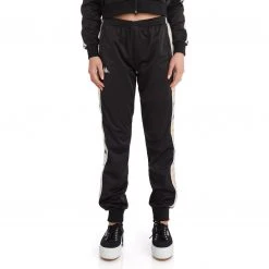 Kappa US Women 222 Banda Wrastoria 2 Track Pants - Black Smoke