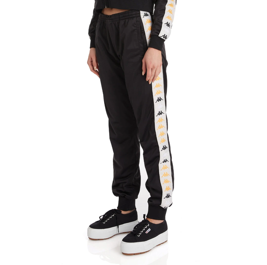 Kappa US Women 222 Banda Wrastoria 2 Track Pants - Black Smoke 4 Kappa US Women 222 Banda Wrastoria 2 Track Pants - Black Smoke