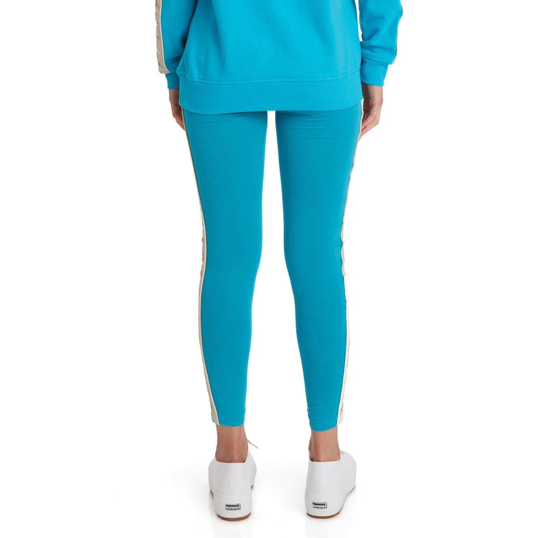 Kappa US Women 222 Banda Bartes 2 Leggings - Dark Aqua 6 Kappa US Women 222 Banda Bartes 2 Leggings - Dark Aqua