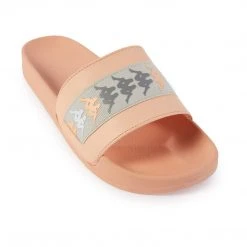 Kappa US 222 Banda Adam 18 Slides - Peach Grey Footwear