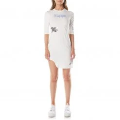 Kappa US Women Authentic Graphik Tez Dress - White