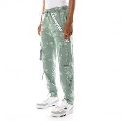 Kappa US Men Authentic Jpn Viti Cargo Pants - Sage