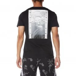 Kappa US Authentic Jpn Visco T-Shirt - Black Smoke Men