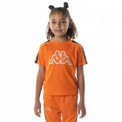 Kappa US Logo Tape Davirec T-Shirt - Orange