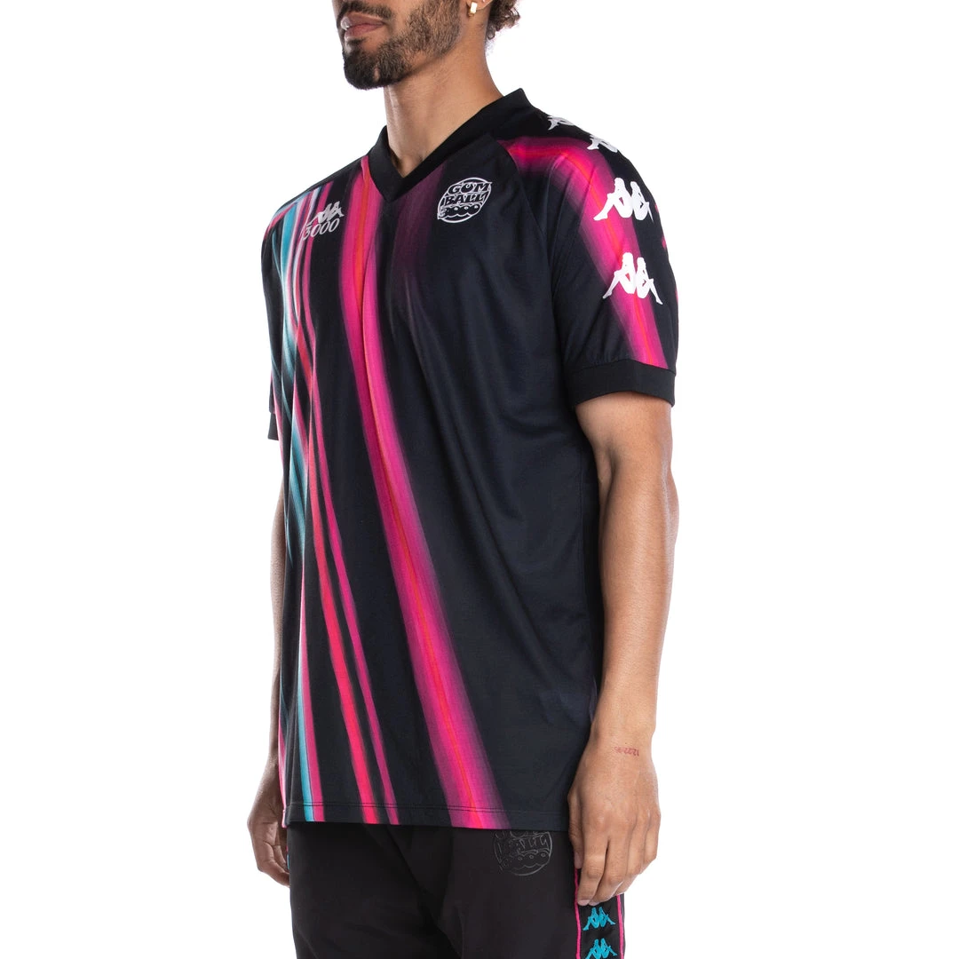 Kappa US Men Authentic Gumball Gabz Soccer Jersey - Black Pink 4 Kappa US Men Authentic Gumball Gabz Soccer Jersey - Black Pink