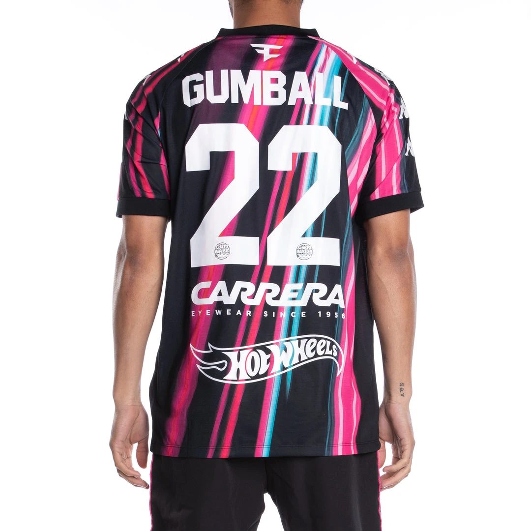 Kappa US Men Authentic Gumball Gabz Soccer Jersey - Black Pink 6 Kappa US Men Authentic Gumball Gabz Soccer Jersey - Black Pink