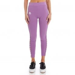 Kappa US Women 222 Banda Baldhill Leggings - Violet Lavender