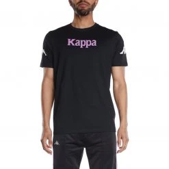 Kappa US Men Authentic Paroo T-Shirt - Black Smoke Violet