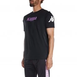 Kappa US Men Authentic Paroo T-Shirt - Black Smoke Violet