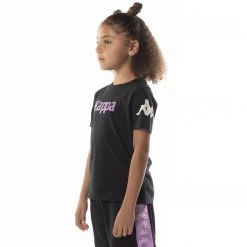 Kappa US Kids Authentic Paroo T-Shirt - Black Smoke Violet