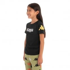 Kappa US Kids Authentic Paroo T-Shirt - Black Smoke