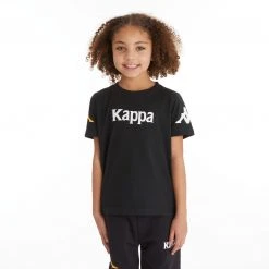 Kappa US Kids Authentic Paroo T-Shirt - Black Smoke