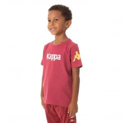 Kappa US Kids Authentic Paroo T-Shirt - Burgundy