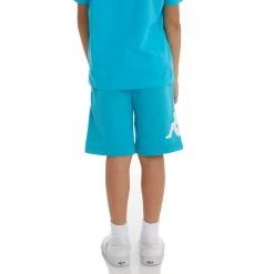 Kappa US Kids Authentic Sangone Shorts - Dark Aqua