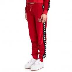 Kappa US 222 Banda Shiner Trackpants - Red