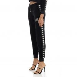 Kappa US Women 222 Banda Shiner Trackpants - Black Smoke