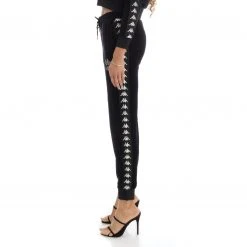 Kappa US Women 222 Banda Shiner Trackpants - Black Smoke