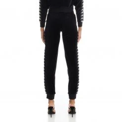 Kappa US Women 222 Banda Shiner Trackpants - Black Smoke