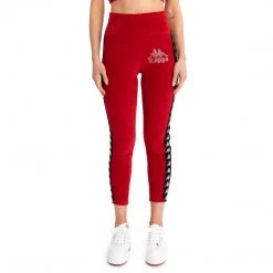 Kappa US 222 Banda Stele Leggings - Red Women