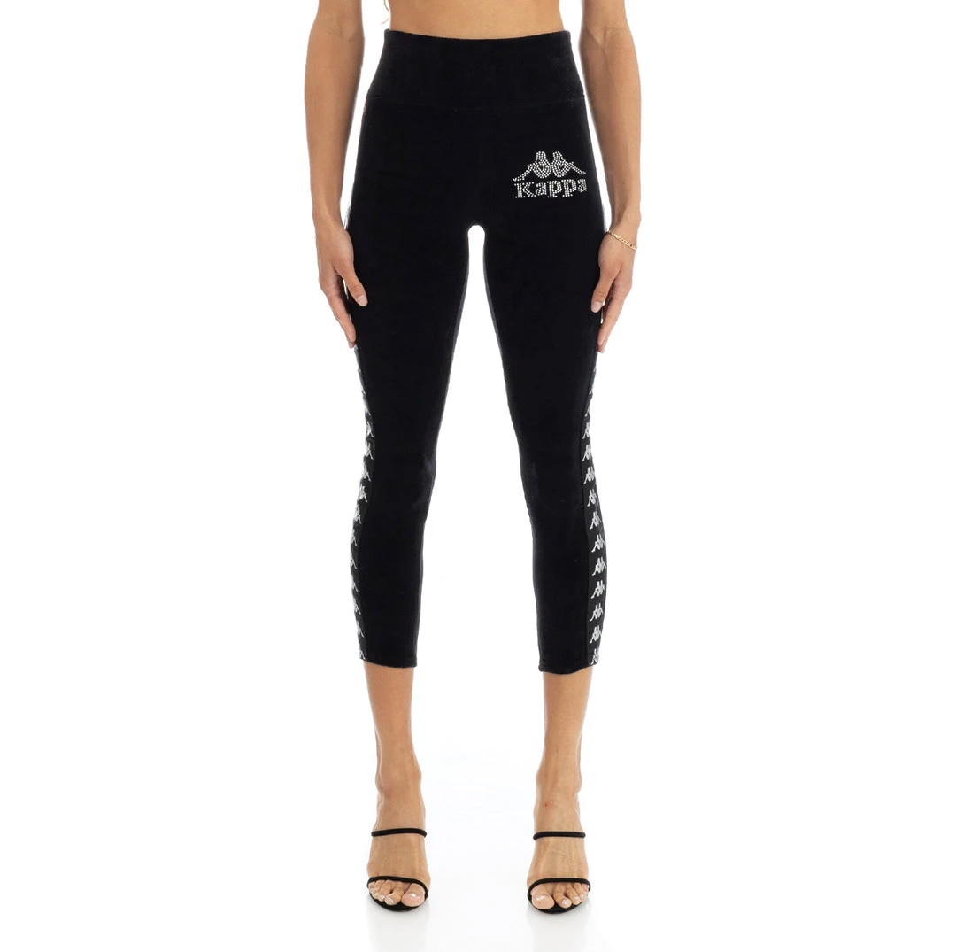 Kappa US Women 222 Banda Slit Leggings - Black Smoke 3 Kappa US Women 222 Banda Slit Leggings - Black Smoke