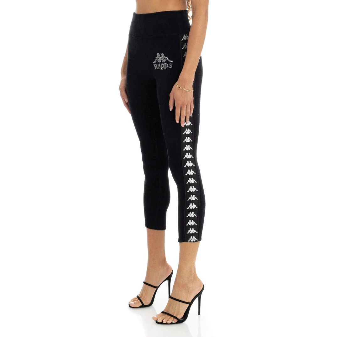 Kappa US Women 222 Banda Slit Leggings - Black Smoke 4 Kappa US Women 222 Banda Slit Leggings - Black Smoke