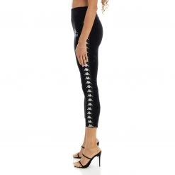 Kappa US Women 222 Banda Slit Leggings - Black Smoke 8 Kappa US Women 222 Banda Slit Leggings - Black Smoke