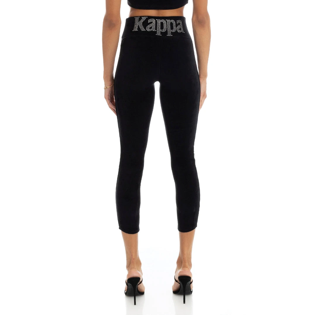 Kappa US Women 222 Banda Slit Leggings - Black Smoke 6 Kappa US Women 222 Banda Slit Leggings - Black Smoke