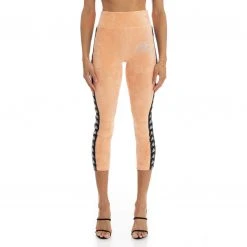 Kappa US Women 222 Banda Slit Leggings - Orange Peach