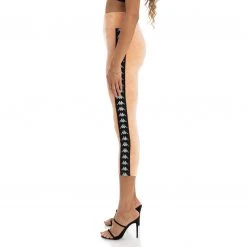 Kappa US Women 222 Banda Slit Leggings - Orange Peach