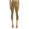 Kappa US 222 Banda Slit Leggings - Green Olive Women
