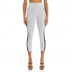 Kappa US Women 222 Banda Slit Leggings - Grey