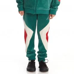 Kappa US Kids Logo Ayo Sweatpants - Dark Green