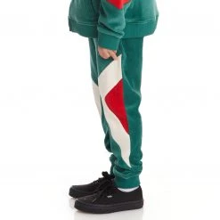 Kappa US Kids Logo Ayo Sweatpants - Dark Green