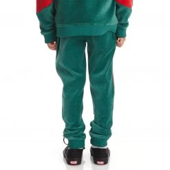 Kappa US Kids Logo Ayo Sweatpants - Dark Green