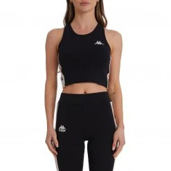 Kappa US 222 Banda Atvan 2 Crop Tank - Black Smoke Women