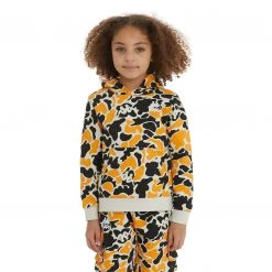 Kappa US Kids Authentic Picadilly Hoodie - Black Smoke Light Orange