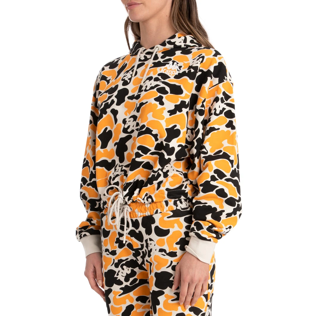 Kappa US Authentic People Hoodie - Black Smoke Light Orange 4 Kappa US Authentic People Hoodie - Black Smoke Light Orange