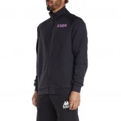 Kappa US Authentic Angost Track Jacket - Black Smoke Violet