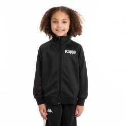 Kappa US Kids Authentic Angost Track Jackets - Black Smoke