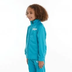 Kappa US Kids Authentic Angost Track Jackets - Dark Aqua