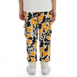 Kappa US Kids Authentic Pakot Sweatpants - Black Smoke Light Orange