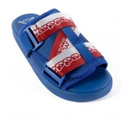 Kappa US Logo Zirk 1 Slides - Blue Dark Grey Blue