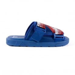 Kappa US Logo Zirk 1 Slides - Blue Dark Grey Blue