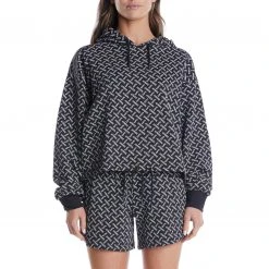 Kappa US Authentic Molly Hoodie - Black Smoke Sand Women
