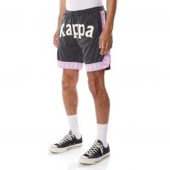 Kappa US 222 Banda Vosker Shorts - Black Smoke Violet Men