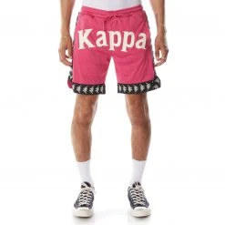 Kappa US 222 Banda Vosker Shorts - Pink Black Men