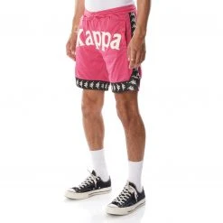 Kappa US 222 Banda Vosker Shorts - Pink Black Men